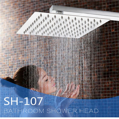 중국 매우 얇은 스테인리스 샤워 꼭지, 조정가능한 정연한 강우 샤워 꼭지 각 협력 업체