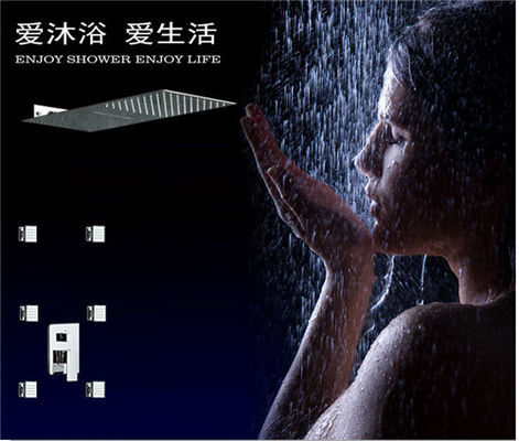 중국 6개의 조정가능한 안마 제트기를 가진 벽 샤워 꼭지 세트에서 표면을 개장하는 전기 요법 협력 업체